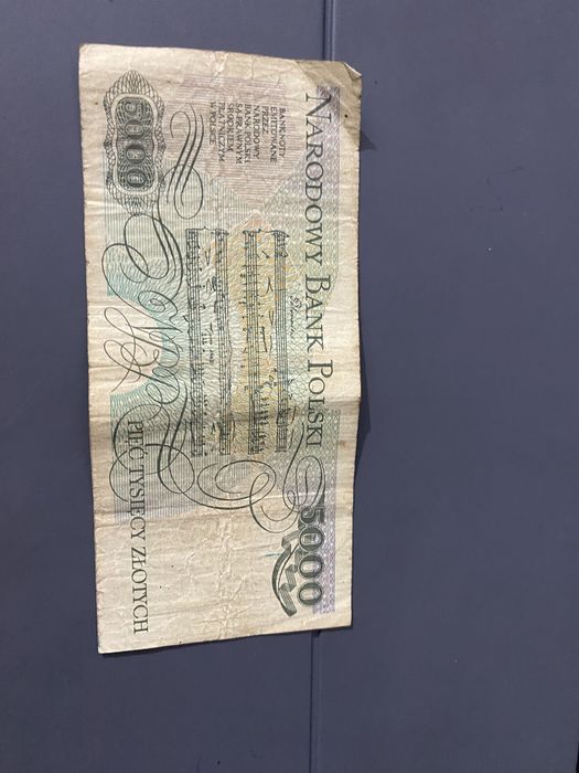 Banknot 5000zł 1988r