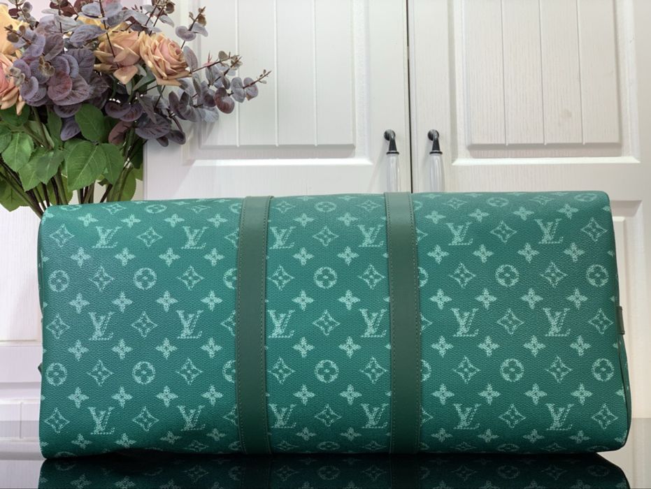 LOUIS VUITTON KEEPALL зеленая сумка мужская унисекс спортивная дорожня