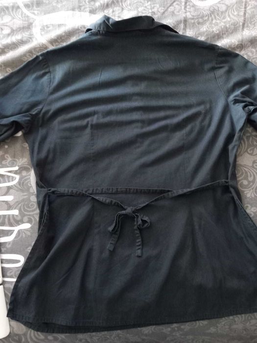 Camisa senhora preta manga 3/4