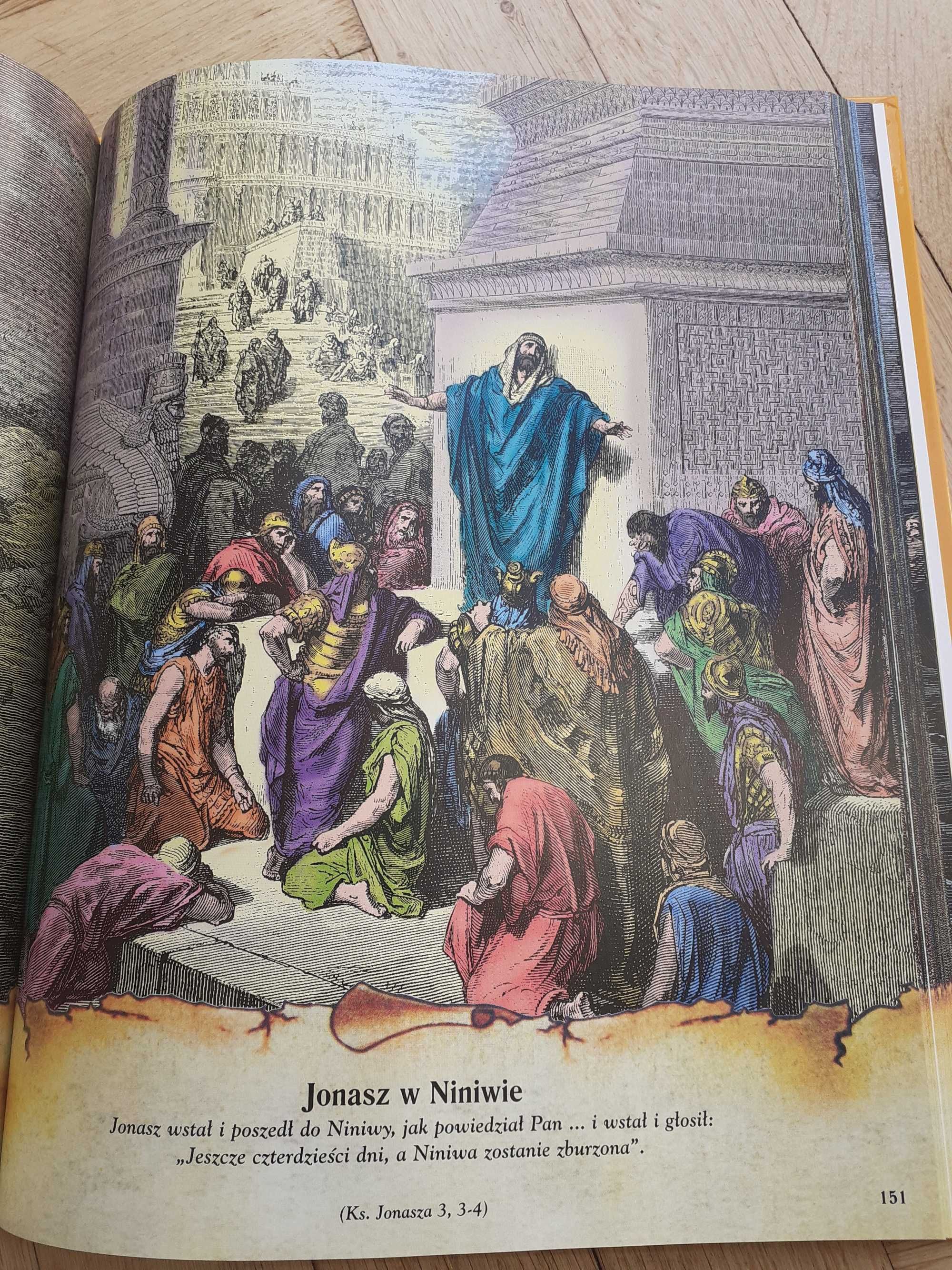 Biblia ilustrowana Stary i Nowy Testament na prezent, I Komunię