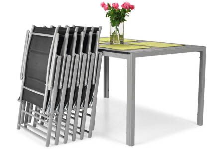Meble ogrodowe stół aluminiowy krzesła modena 6 krzesel / 8 krzeseł