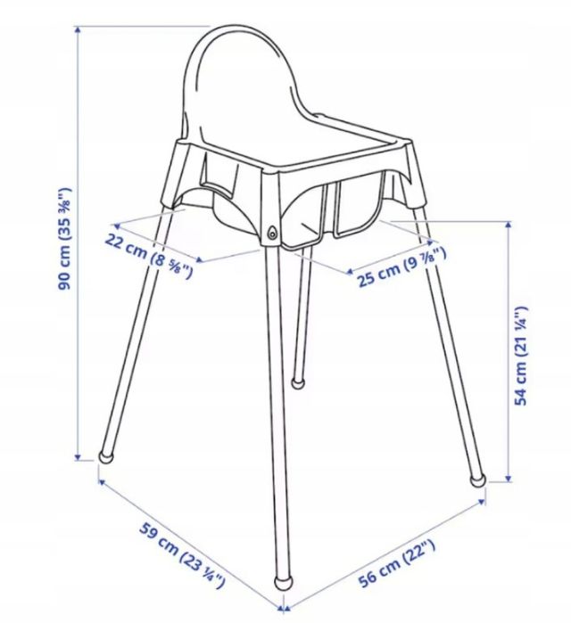 Krzesełko antilop  krzesełko do karmienia ikea