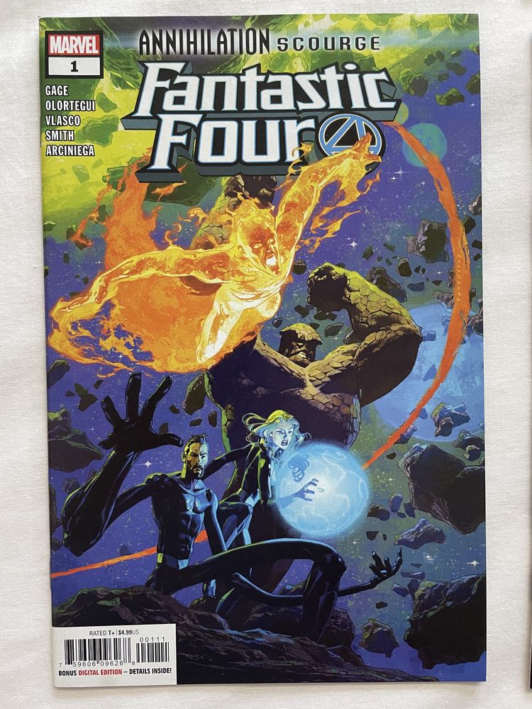 3 comics “Annihilation Scourge” - Nova e Fanyastic Four