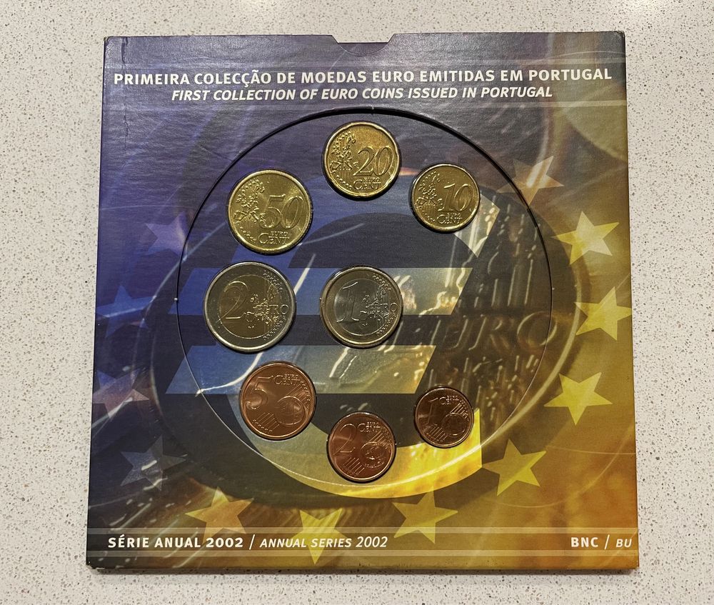 Set moedas euro BNC Portugal 2002