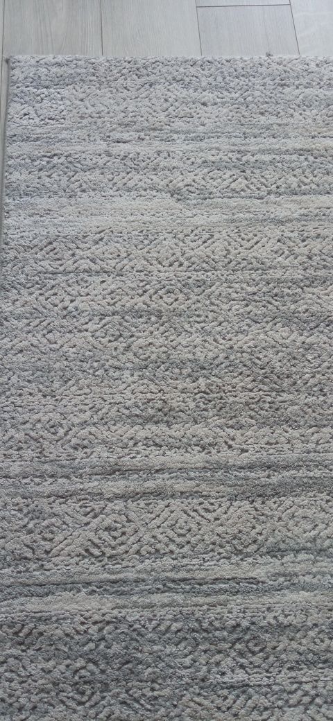 Dywan biało szary 80x150