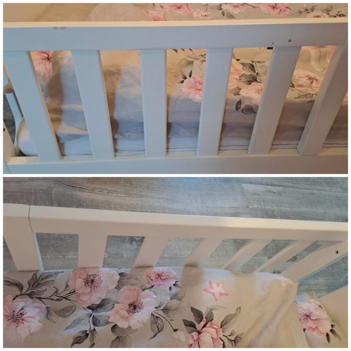 Łóżeczko tapczanik 60x120 z materacem karuzela