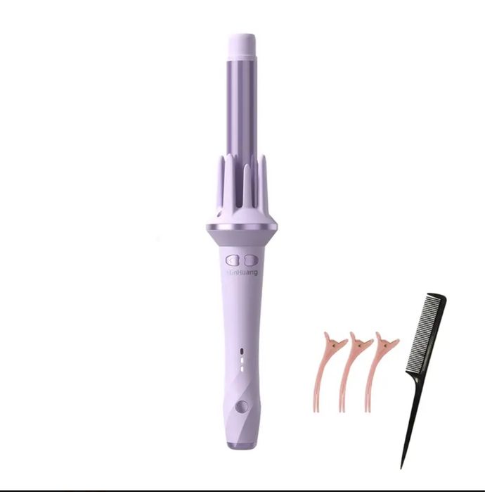 Автоматическая плойка Luni 28мм /луни / розовая