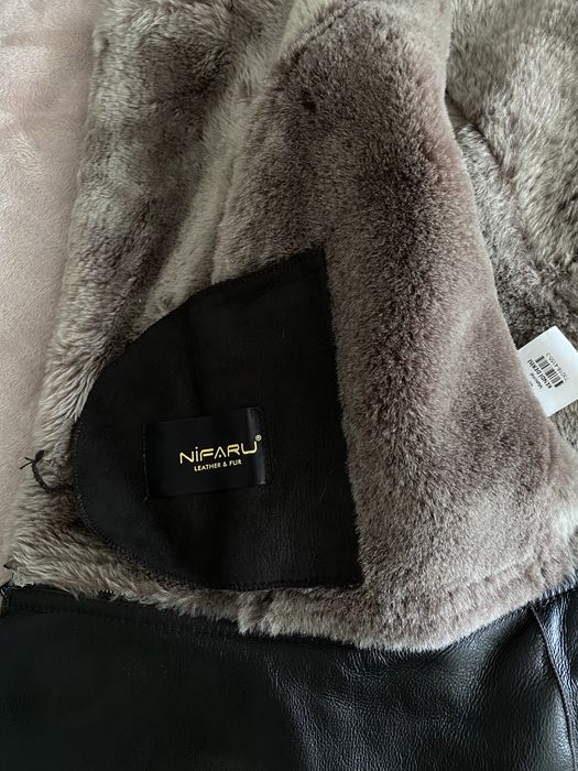 Натуральна шкіряна дублянка