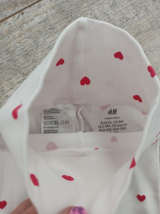 Komplet h&m rozmiar 62 body i leginsy