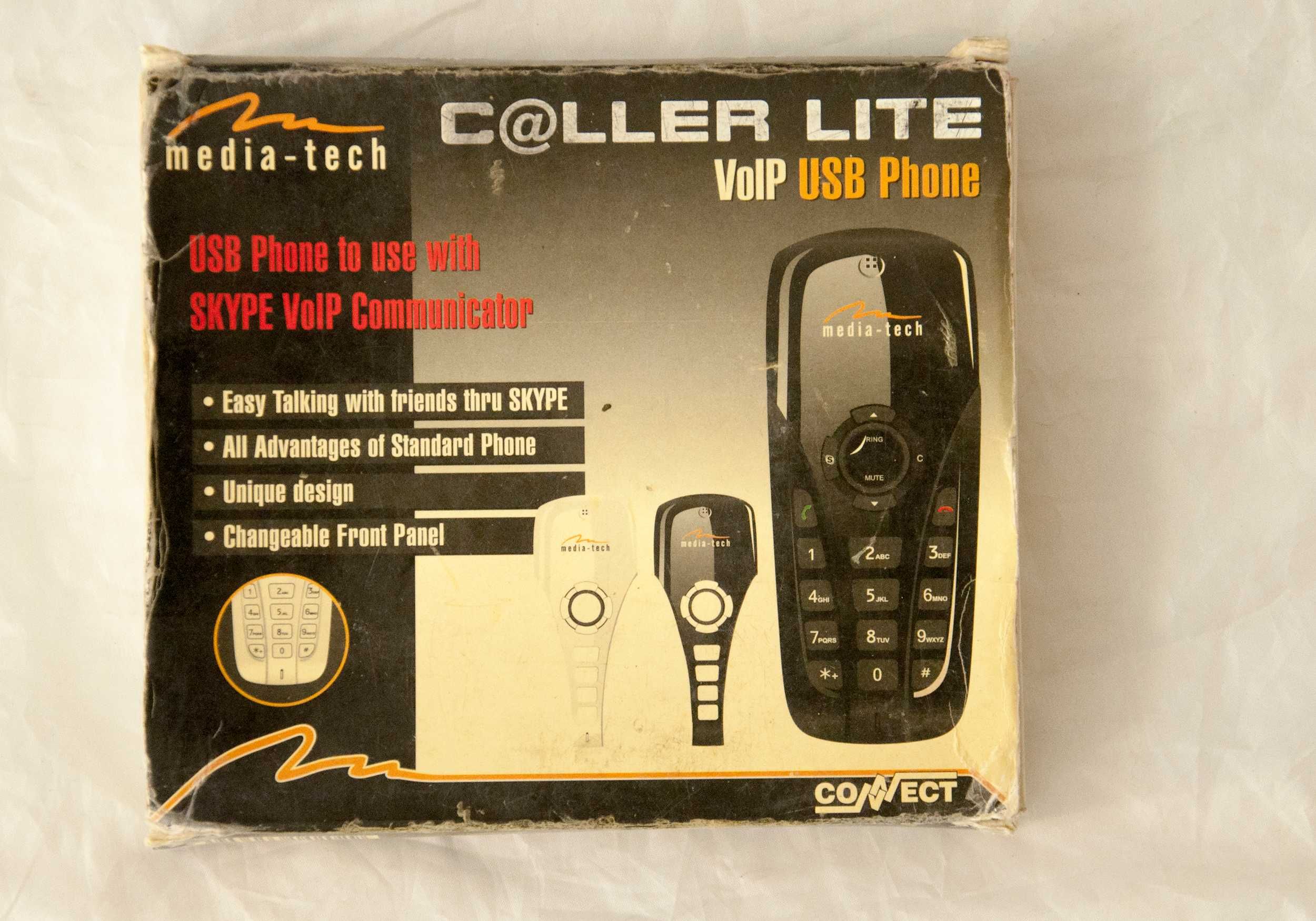 Caller Lite Media-tech connect USB Phone Skype VolP telefon