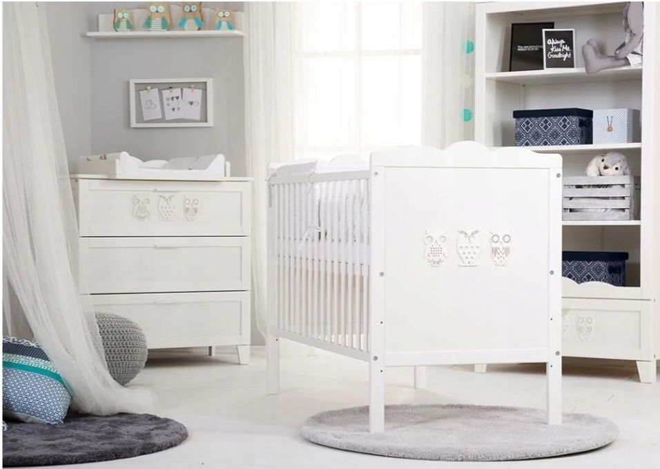 Łóżeczko Dziecięce Drewniane 120X60 Białe.
Jak nowe.