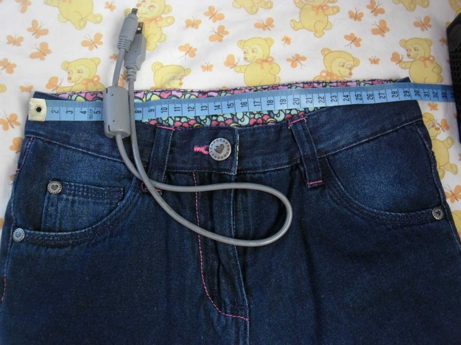 spodnie 122 / 128 podszyte/ ocieplone materiałem jak nowe, regulacja