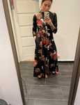 !!!Gratis Wysylka!! Zara długa maxi sukienka koszulowa w kwiaty HIT 38