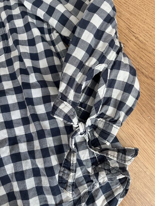 Koszula w kratę kratka rękaw 3/4 abercrombie&fitch