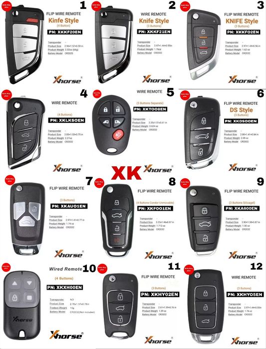 Авто ключи Xhorse, Autel — качественные, с быстрой доставкой!