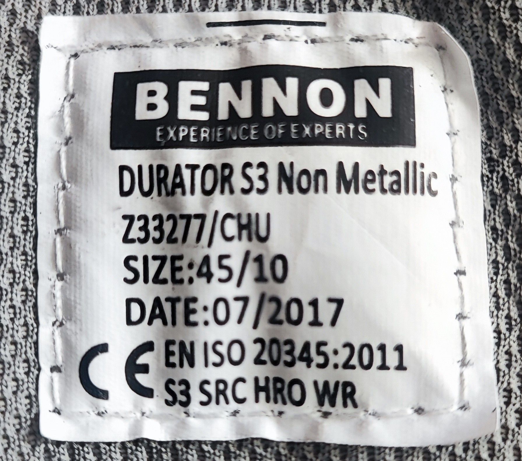 Trzewiki robocze BHP Bennon Z33277 r. 45