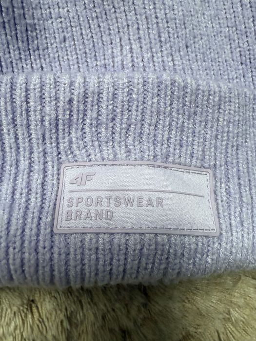 Czapka zimowa 4f fiolet niebieska pakiet