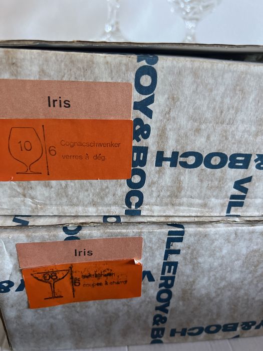 Вінтаж: кришталеві келихи креманки  колекціі Vilkeroy&Boch Iris