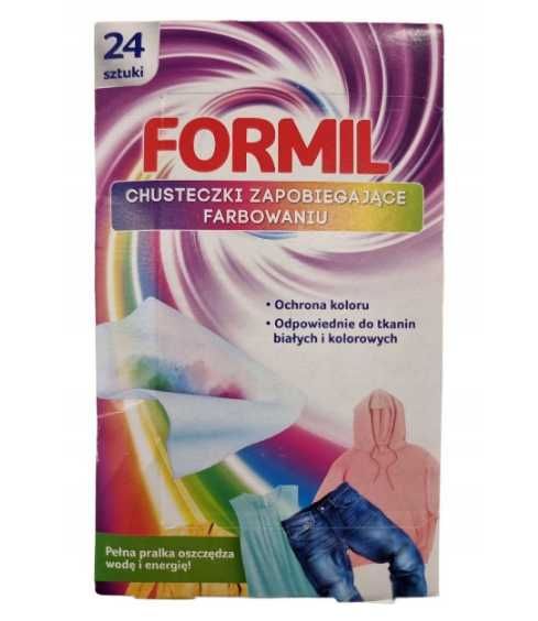 Chusteczki do prania do koloru 24 sztuki. FORMIL. Chemia z Niemiec