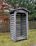 Drewutnia na drewno kominkowe 1,1 x 1,1m, wiata na drewno SOLIDNA
