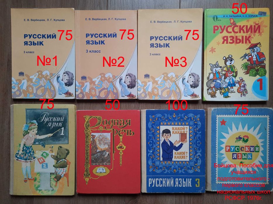 Вербецкая Купцова Русский язык Живицкая Ванников Богданович Словарь