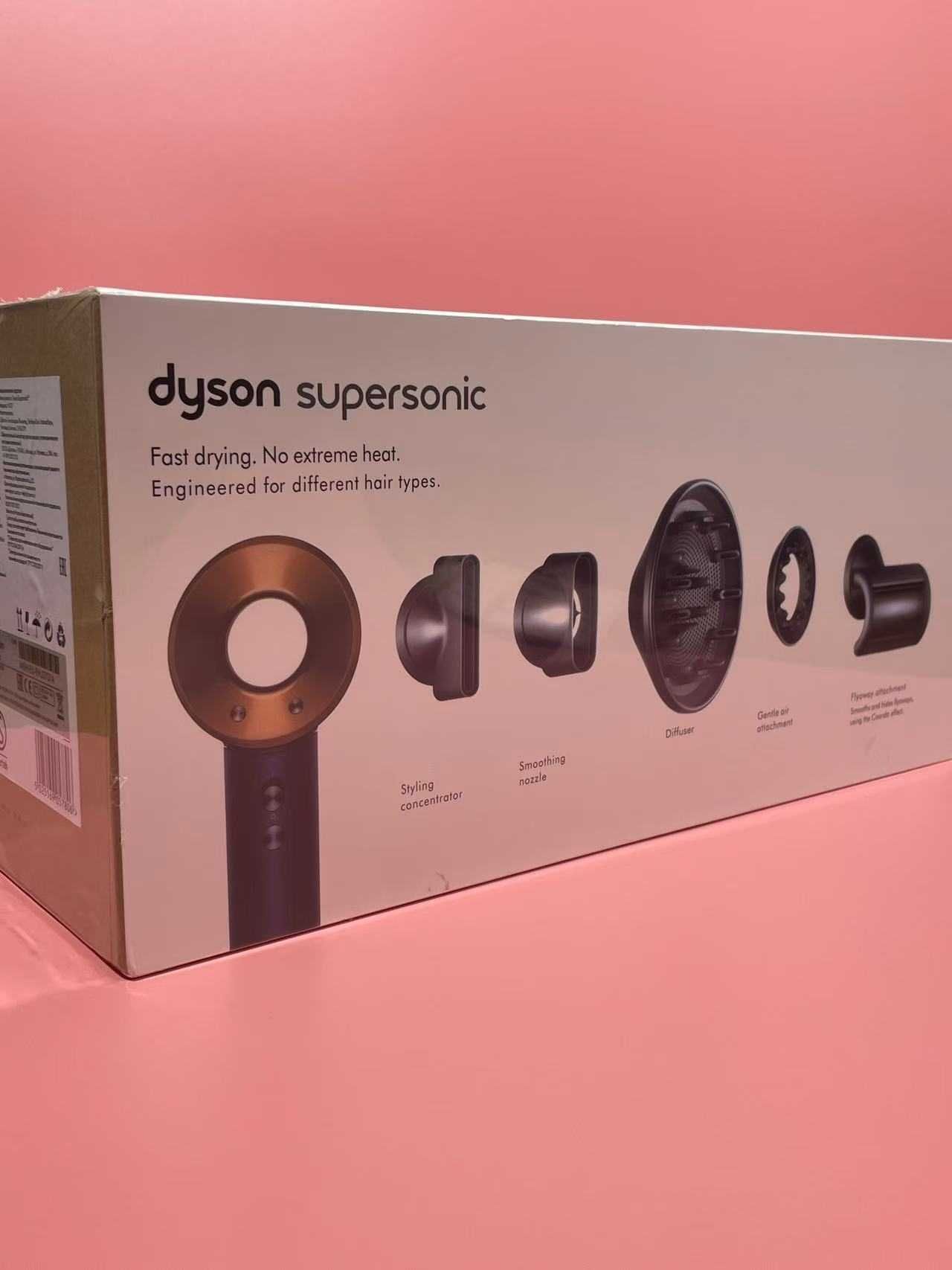 Bardzo wysokiej klasy suszarka do włosów Dyson, różowa, na gwarancji