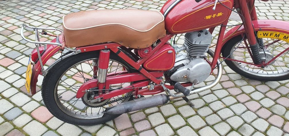 Motocykl WFM M06 123 cm z 1964r. sprawny jeżdżący