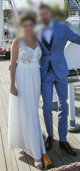suknia ślubna ANIOŁ Dama Couture kolor ivory angel + peleryna !
