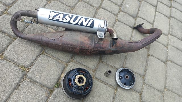 Wydech Yasuni R tłumik leovonce sprzęgło 107mm stage6 wariator malossi