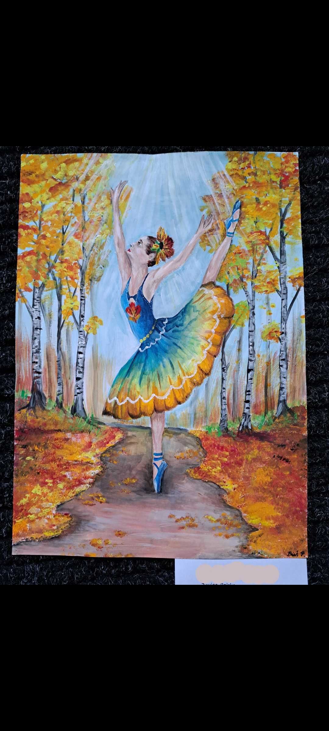 Ballerina, jesień obraz