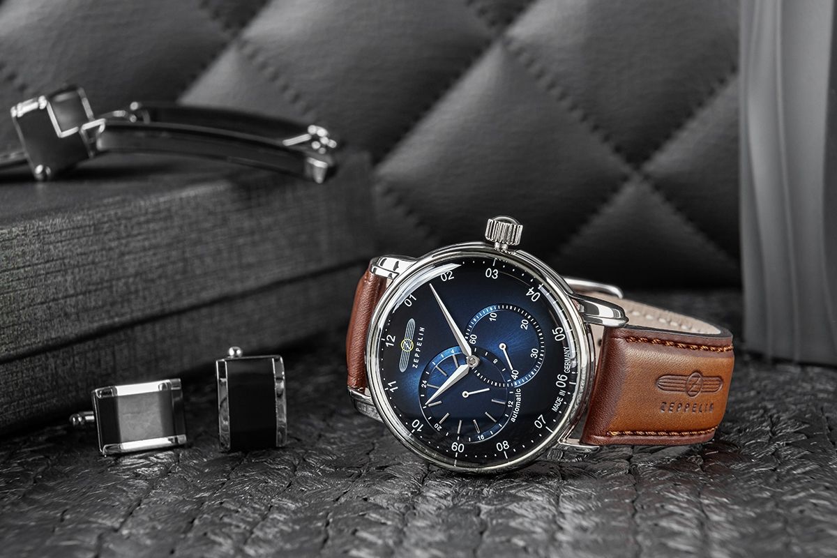 zegarek męski zeppelin new captain's line automatic 8662-3 + box