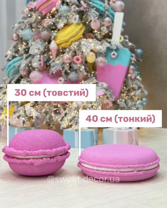 Декоративні макаронси | новорічна прикраса