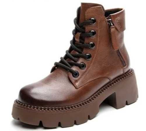 Жіночі черевики с підкладкою FCE, ретро британські , гумова підошва