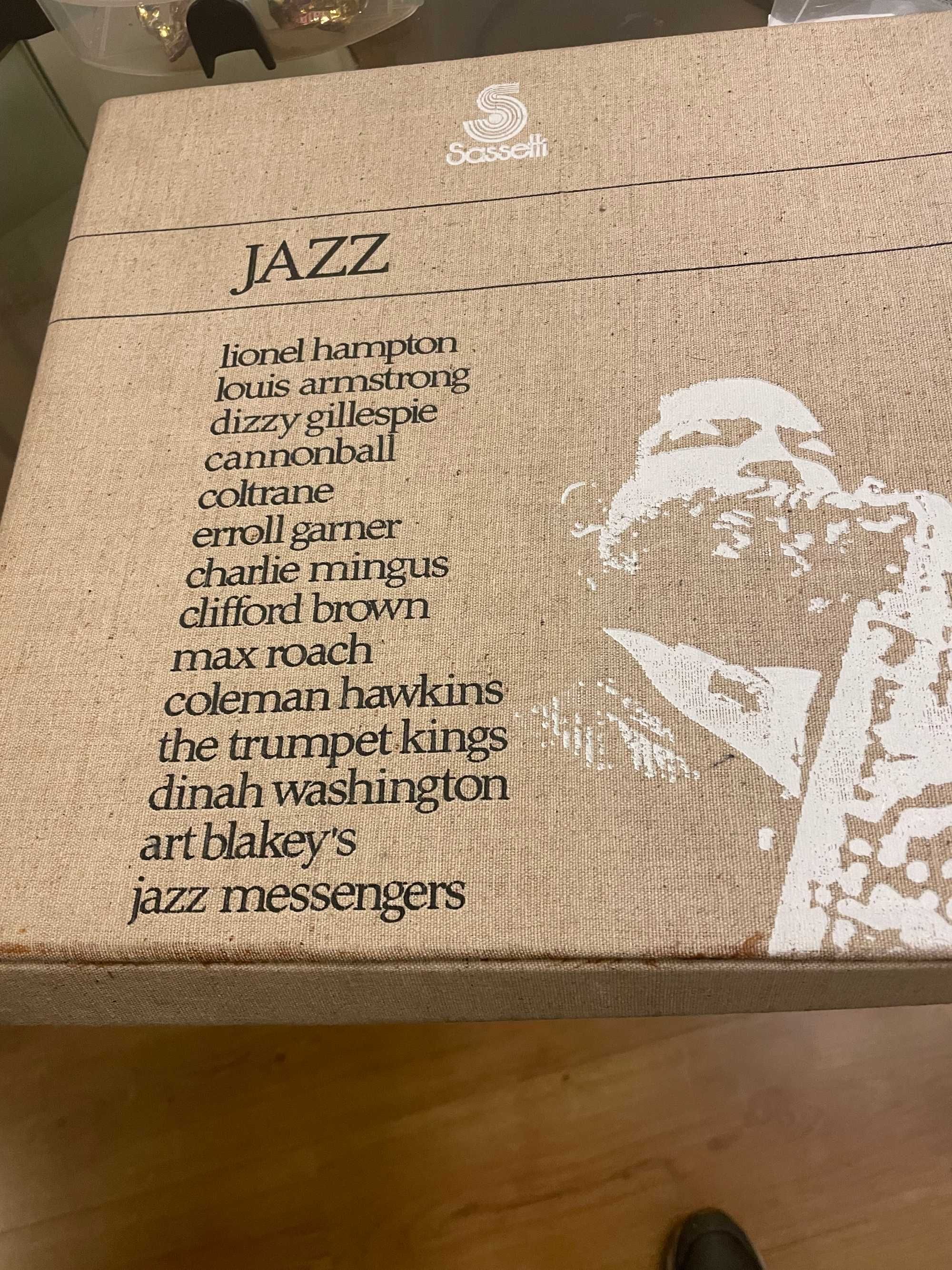 Caixa de compilação de Jazz Discos de vinil antigos (10)