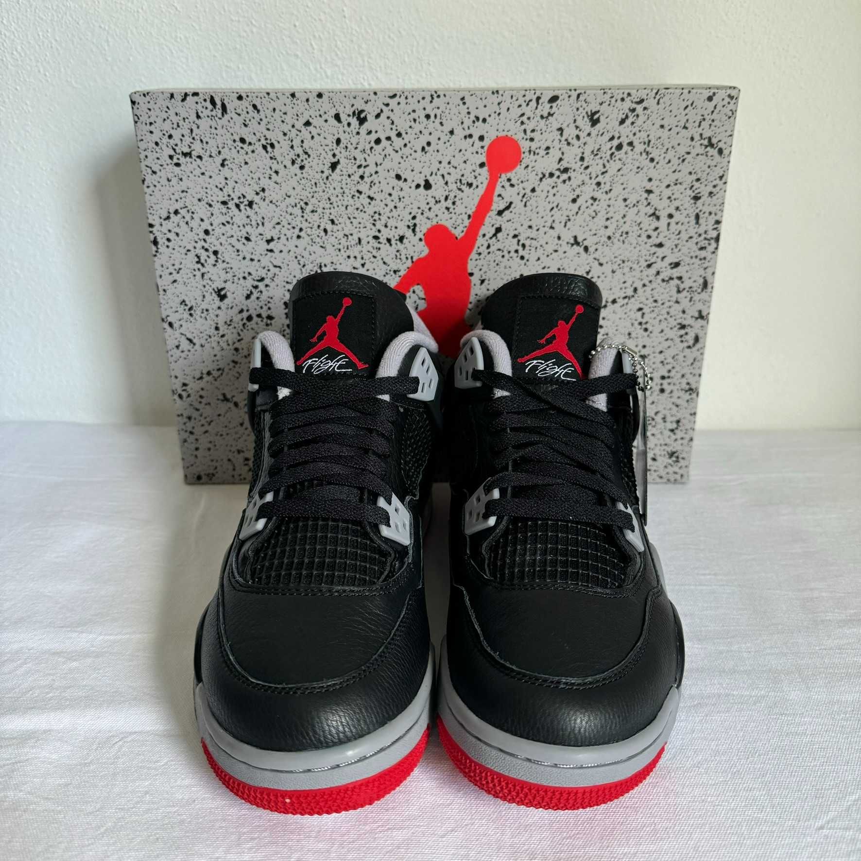 Air Jordan 4 "Bred Reimagined" (GS) - Tamanho 40