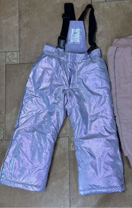 Полукомбінезон штани утеплені термо на флісі зимові 98