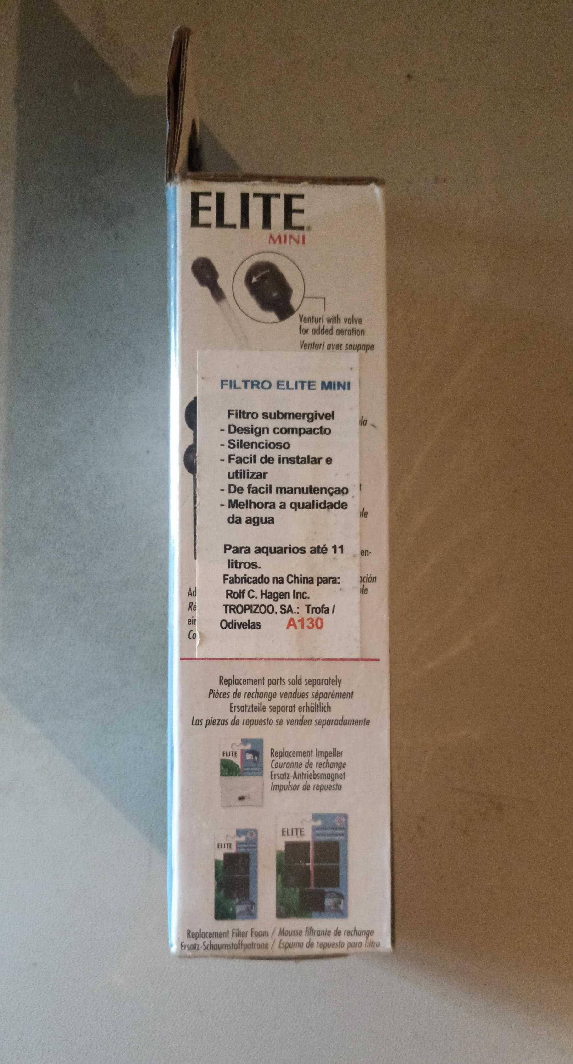 Elite Mini - Filtro interno compacto para aquários e tartarugueiras