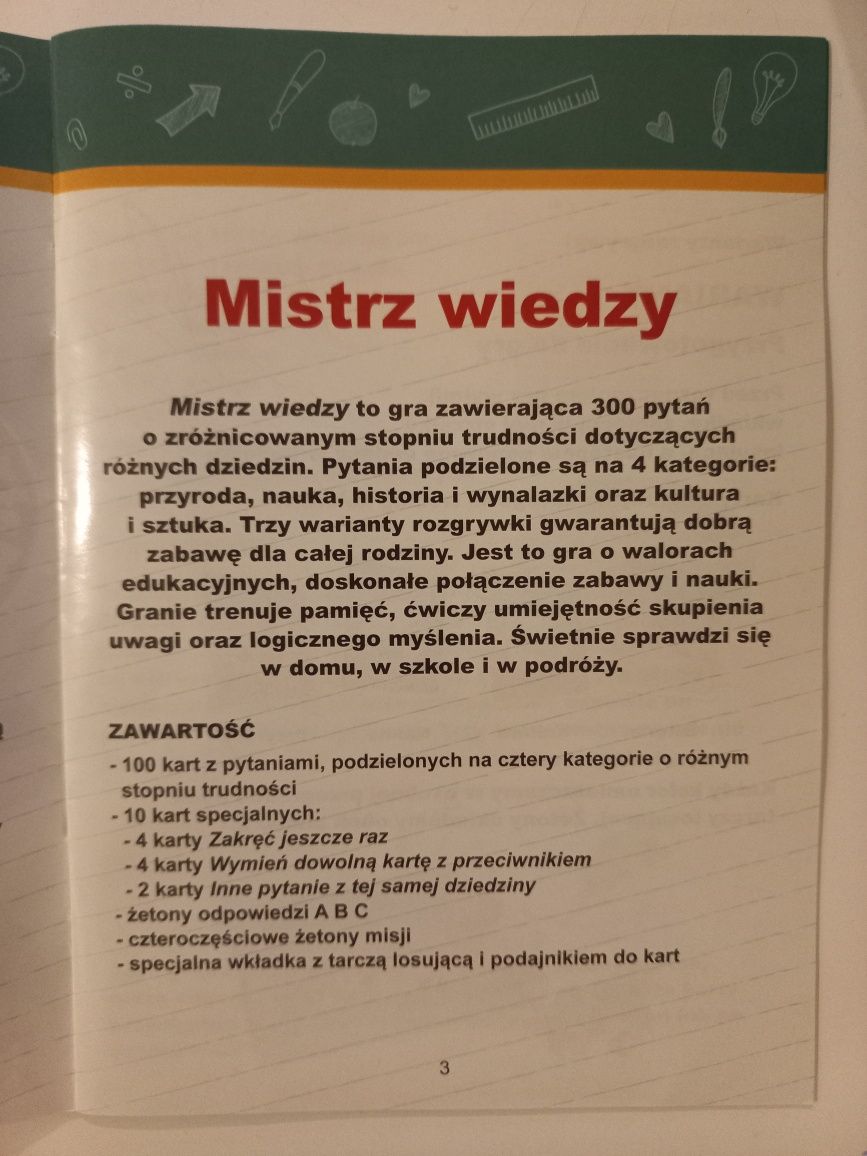 Gra edukacyjna Mistrz Wiedzy Trefl dla dzieci