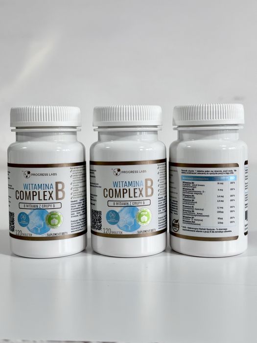 WITAMINA B Complex B1 B2 B3 B5 B6 B7 B9 B12 120шт. Вітаміни B комплекс