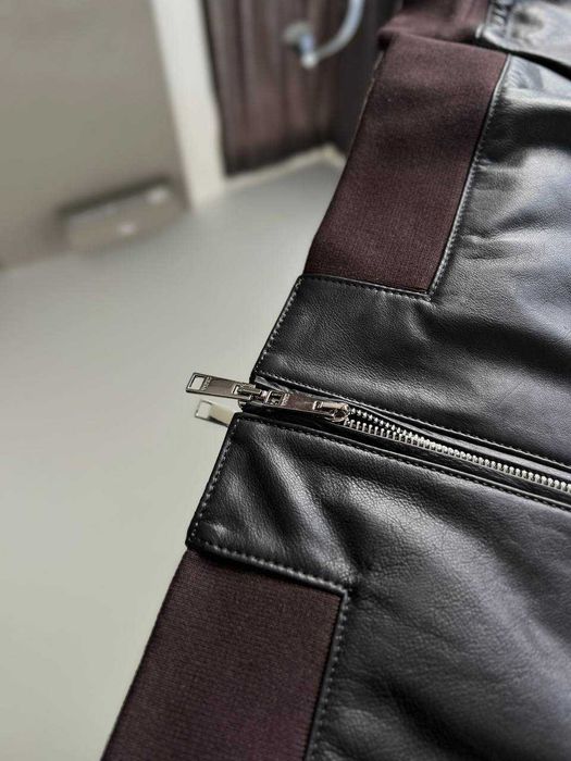 Мужская кожаная куртка Zegna куртка натуральная кожа Зенья v108