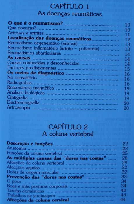 Reumatismos e Dores Nas Costas