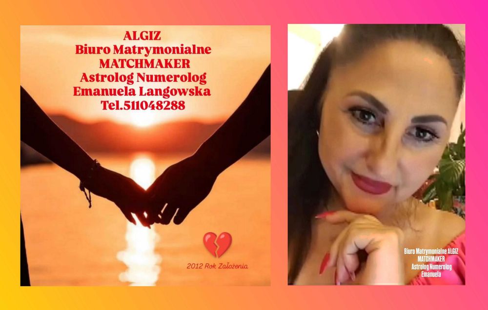 Biuro Matrymonialne ALGIZ / Astrolog Numerolog Matchmaker Emanuela