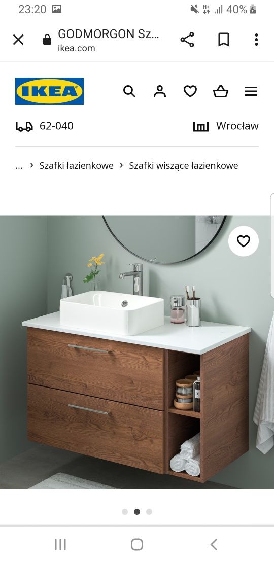 Szafka otwarta ikea GODMORGON