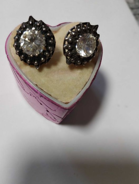 Серебряный набор ( кольцо + серьги)