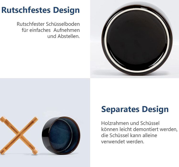 Miska ceramiczna dla psa/ kota 400ml czarna