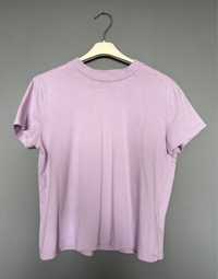 Liliowy t-shirt basic