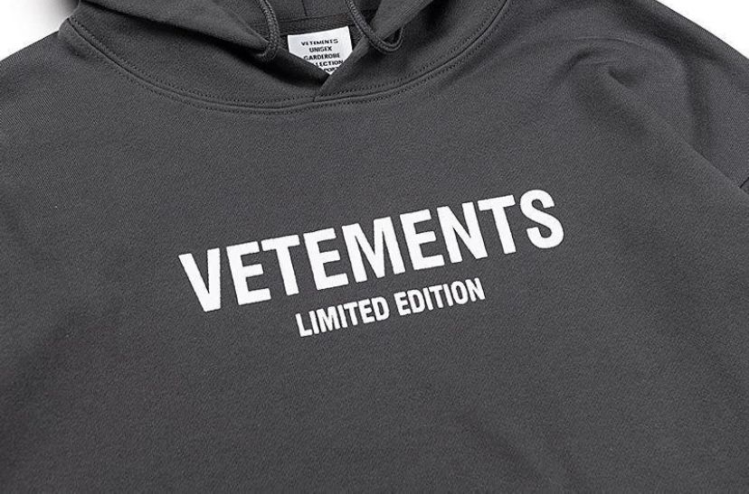 худи Vetements Logo Limited Edition grey hoodie