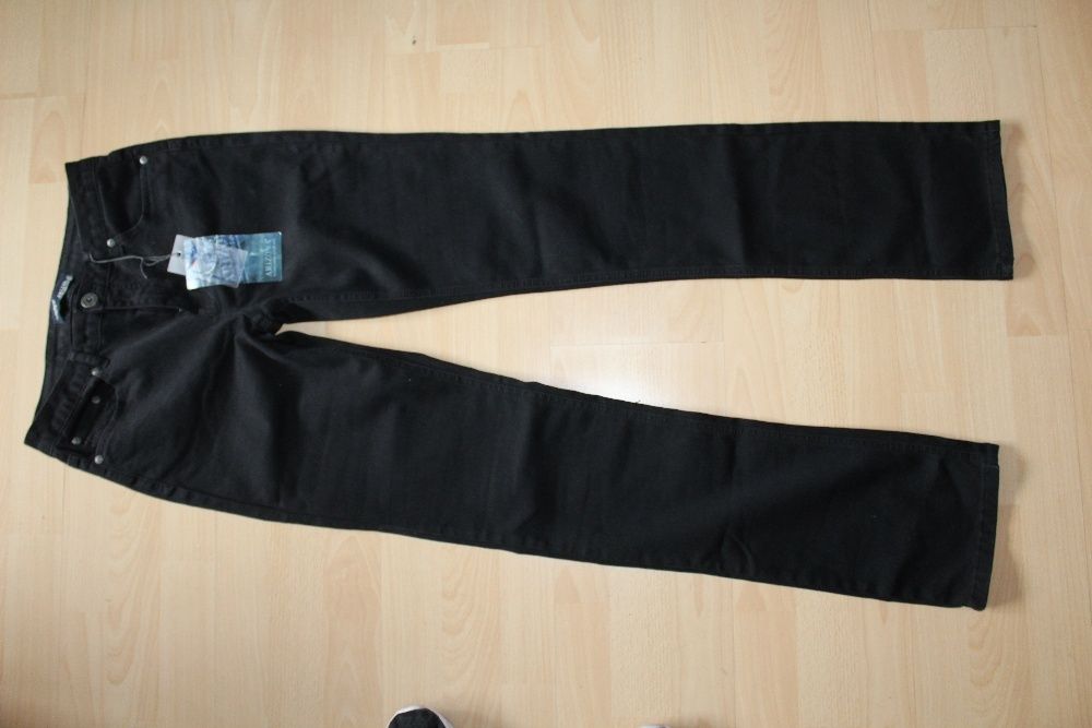 nowe czarne jeansy LONG rozm 38 z lycrą