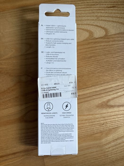 Adapter lightning usb-a