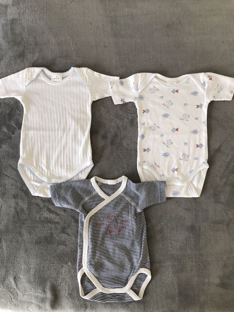 Conjunto 3 babygrow menino 3-6 meses